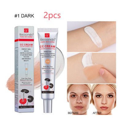 Moisturizing Correcting CC Cream Waterproof Anti-sweat Makeup Before Concealer Lasting Women Makeup Protect Skin Erborian Make null