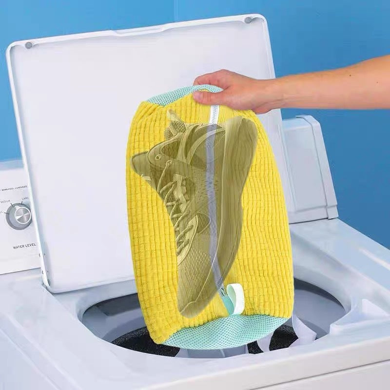 Shoes Laundry Bag Shoe Wash Bag For Washing Machine Reusable Zipper Shoe Washing Bag Sneaker Tennis Shoe Cleaner Kit Remove Dirt null