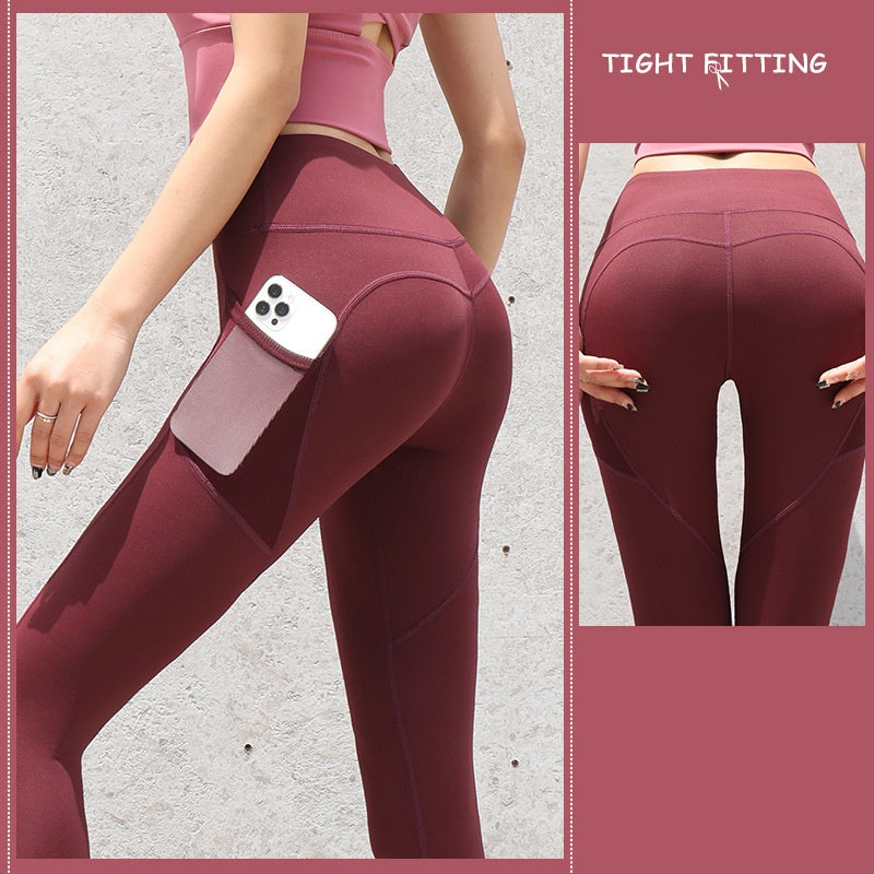 Gym Sport Seamless Leggings With Pockets Push Up High Waist Pants Women Fitness Running Yoga Pants Gym Sport Seamless Leggings null