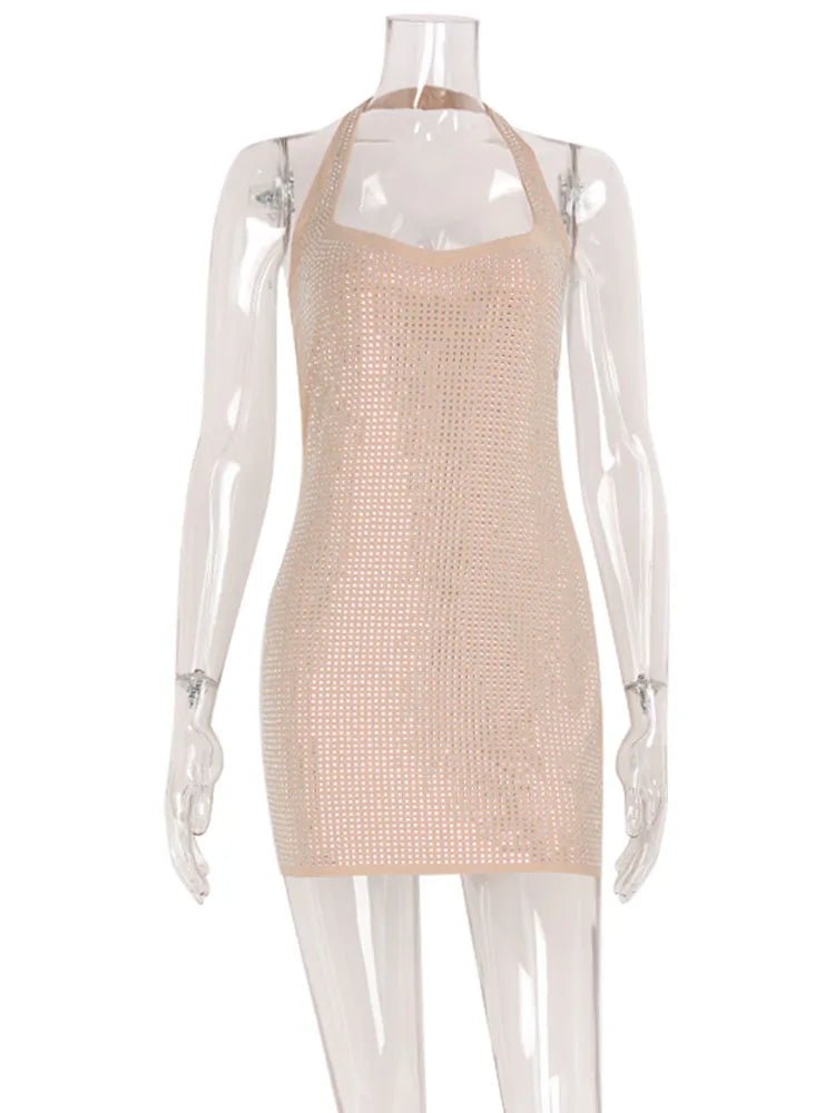 Ahagag Sexy Diamonds Women Mini Dresses Sheath Solid Halter Slim Fit Regular Causal Streetwear Square Collar Female Vestidos Brown Ahagag Sexy Diamonds Women Mini Dresses Sheath Solid Halter Slim Fit Regular Causal Streetwear Square Collar Female Vestidos - shop_name
