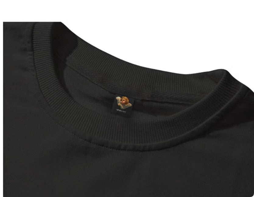 American Retro Creative Butterfly Niche Pure Cotton Male Black American Retro Creative Butterfly Niche Pure Cotton Male - shop_name