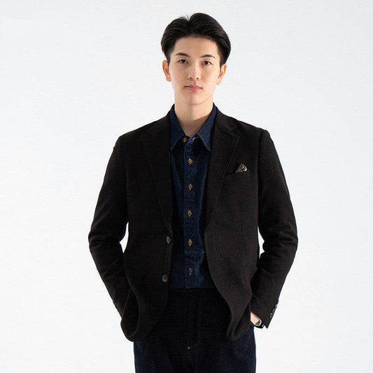 Apo Men Suit Coat Men S New Korean Fashion Slim Fit Men S Single Breasted Leisure Business Coat - Update Avenue 