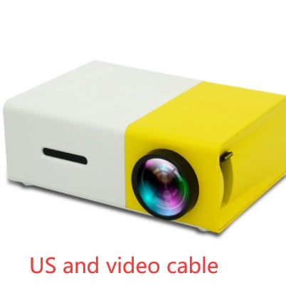 Portable Projector 3D Hd Led Home Theater Cinema HDMI-compatible Usb Audio Projector Yg300 Mini Projector null