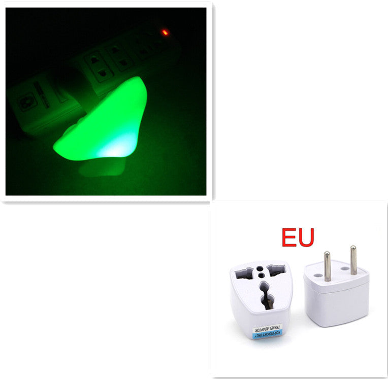 LED Night Light Mushroom Wall Socket Lamp EU US Plug Warm White Light-control Sensor Bedroom Light Home Decoration null