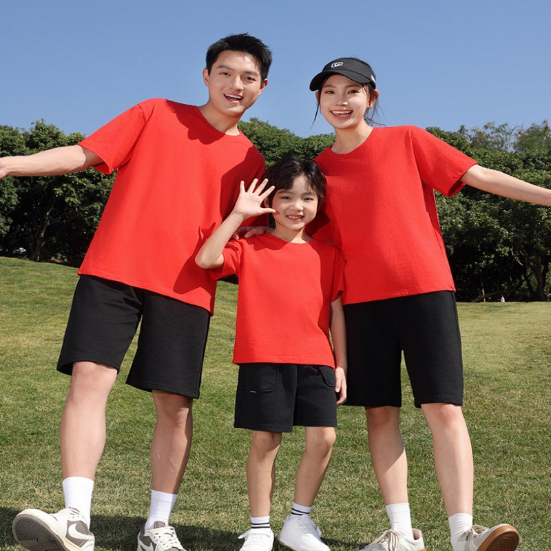 Cotton Round Neck 220g Overalls Short-sleeved Shirt