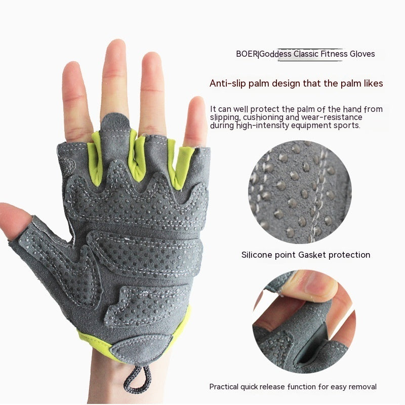 Bohr Sports Fitness Gloves Breathable Half Finger Men And Women null