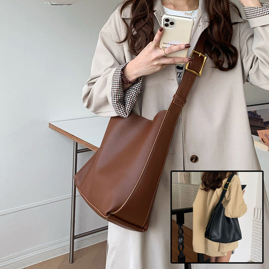 Women's Shoulder Bag Solid Fashion Handbag Crossbody Bag Women's Minimalist PU Leather Bag null