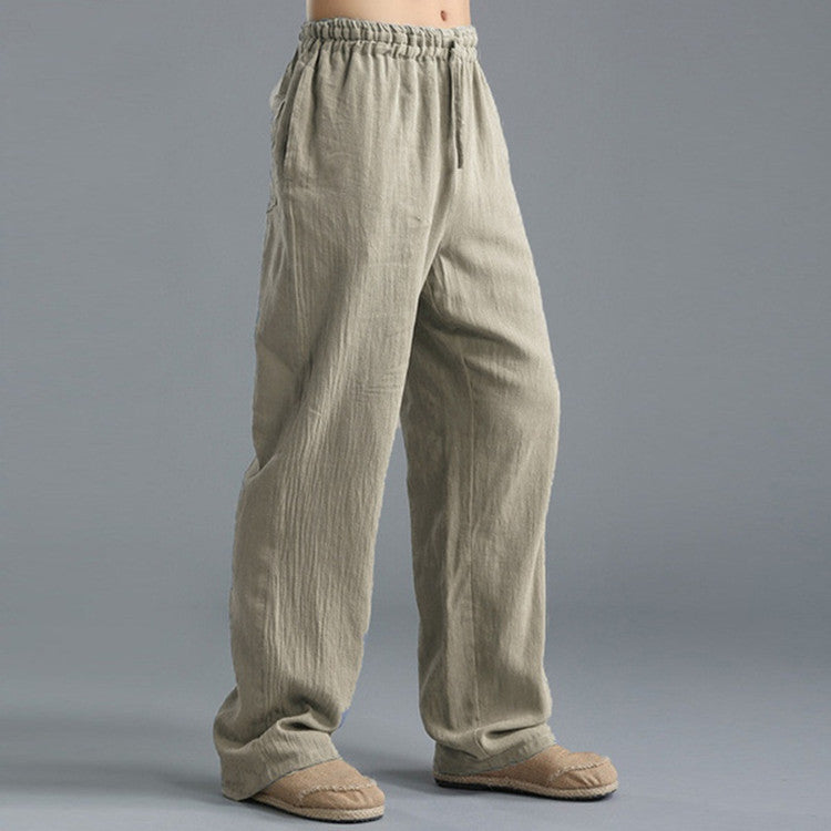 Men's Breathable Linen Loose Casual Sports Pants null