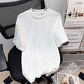Summer Casual Ice Silk Men's T-shirt Short Sleeve