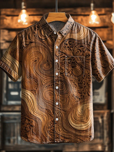 Men's Casual Digital 3D Short Sleeve Top