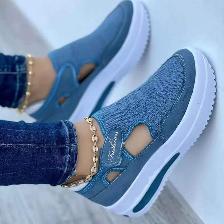 Women's Sneakers Summer New Ladies Casual Low Wedge Breathable Non-Slip Comfort Feamle Sport Shoes Mesh Shoes Fashion Style null