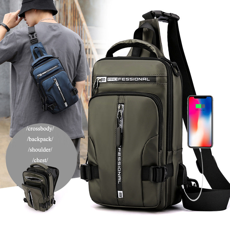 Crossbody Bags Men Multifunctional Backpack Shoulder Chest Bags null