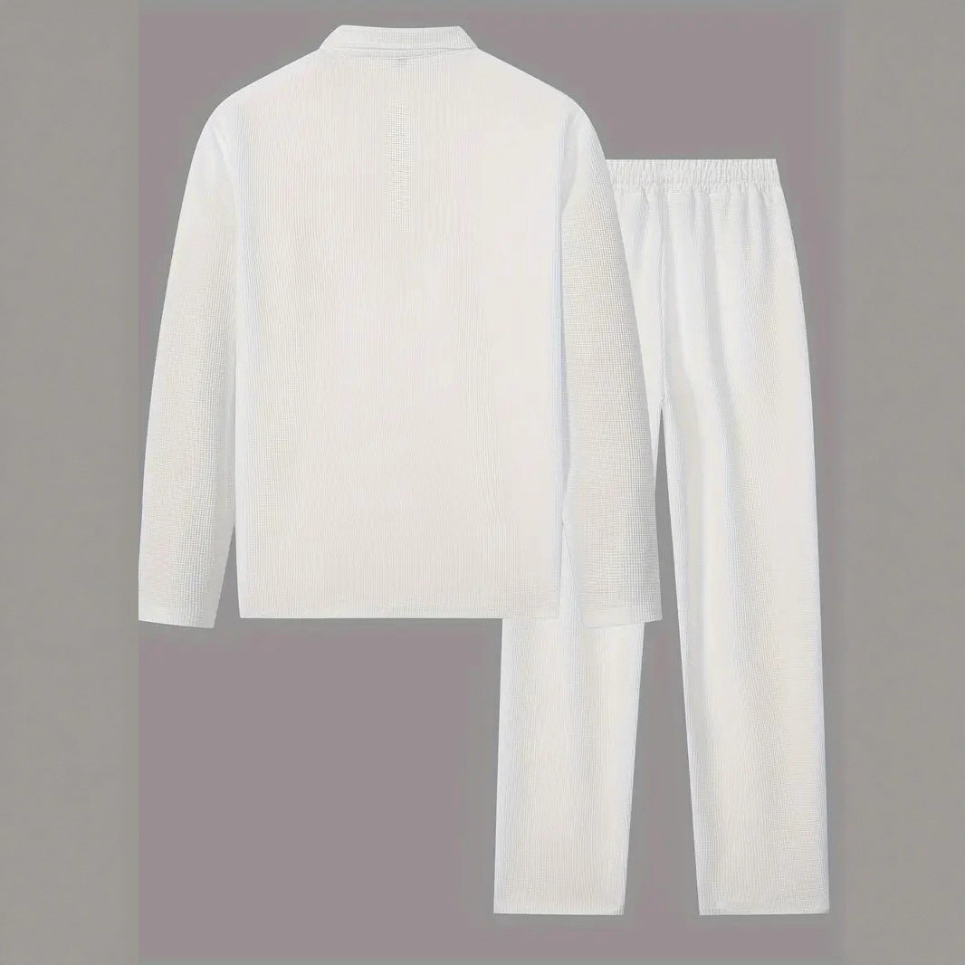 Mens Basic Minimalist Solid-Color Suit