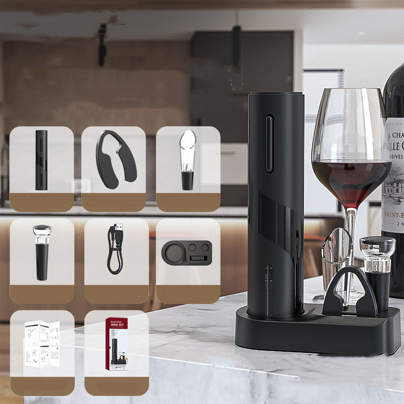 Electronic Bottle Opener Qier Plastic USB Rechargeable Wine Electric Electronic Bottle Opener null