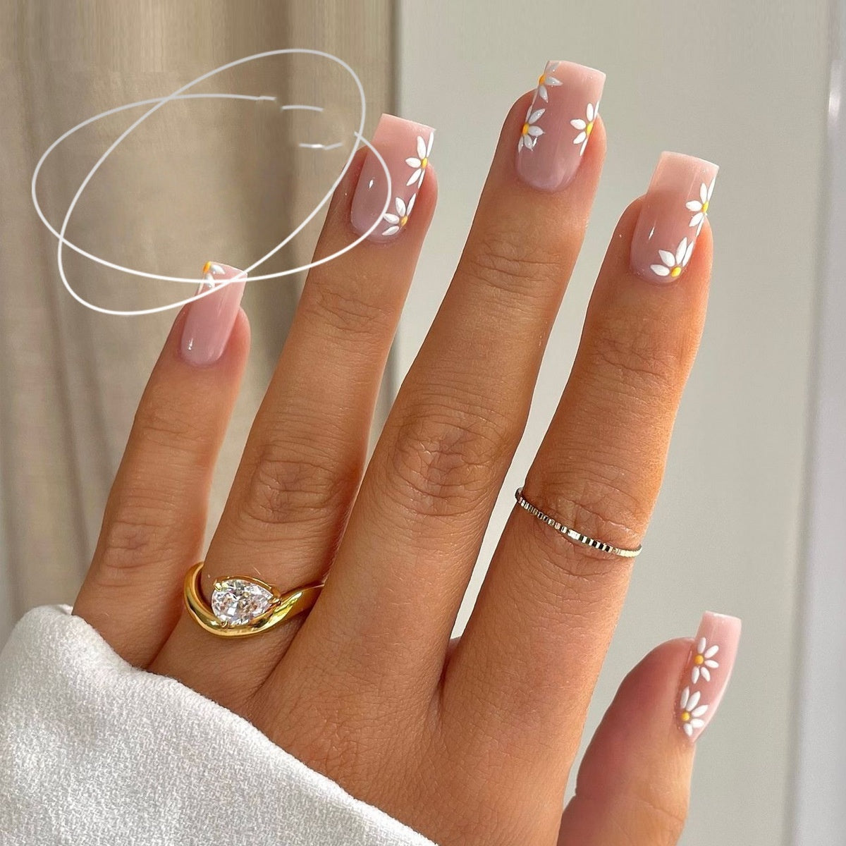 Nail Tip Finished Wearable Short Square