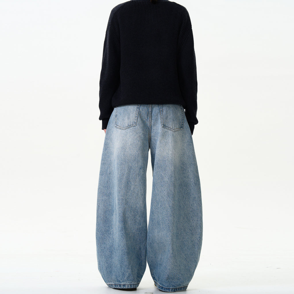 Classic Washed Machete Jeans For Men And Women