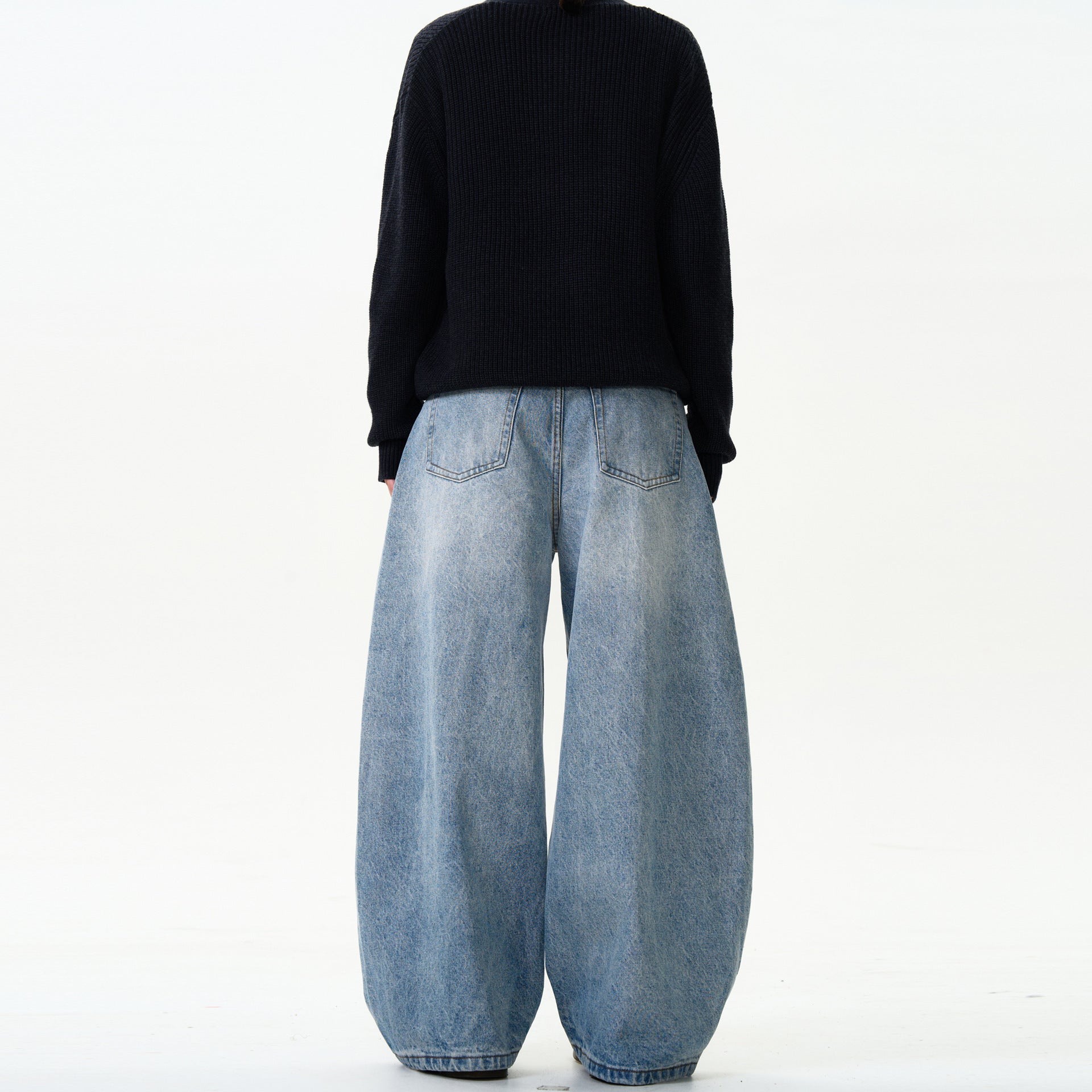 Classic Washed Machete Jeans For Men And Women