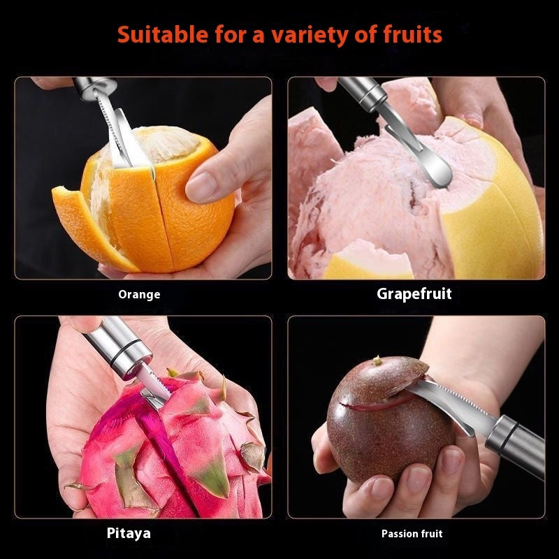 Orange-peeling Device Stainless Steel Household Peeling Kitchen Gadgets null