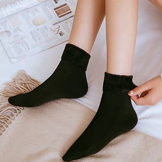 Snow Socks Women's Winter Thickening And Velvet Warm In Tube null