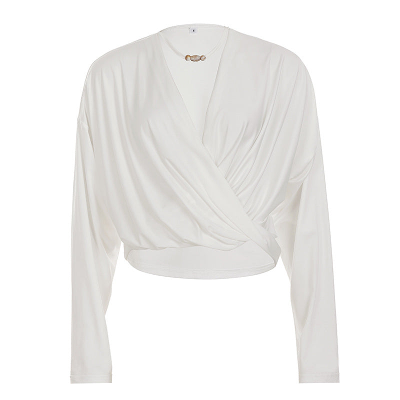 Casual Fitted Long-sleeve Top That Flatters Your