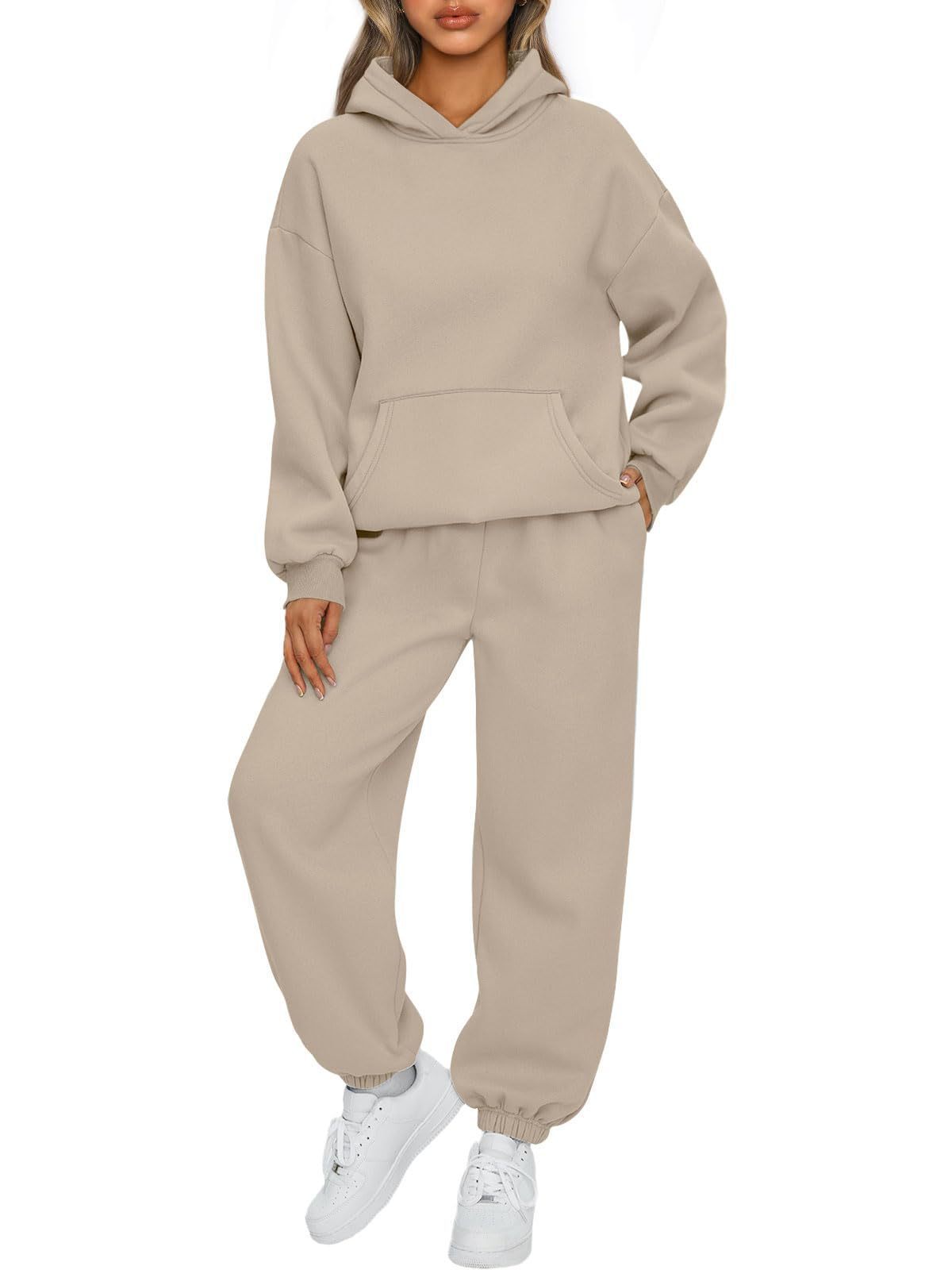 Autumn And Winter New Women's Casual Hooded Sportswear Long Pajama Set null