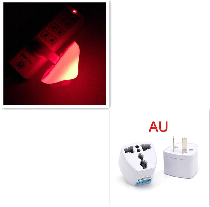 LED Night Light Mushroom Wall Socket Lamp EU US Plug Warm White Light-control Sensor Bedroom Light Home Decoration null