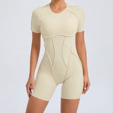 New Backless Short Sleeve One-piece