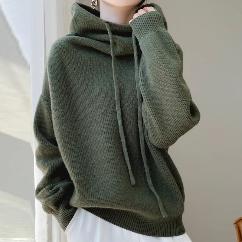 Women's Sweater Thicken Lazy Style All-match Long-sleeved Autumn Winter Warm Casual Sweater For Women null