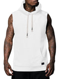 Sleeveless Vest Top Men's Waistcoat Hooded