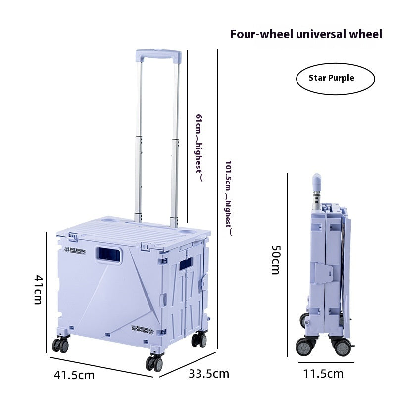 Household Portable Folding Supermarket Trolley null