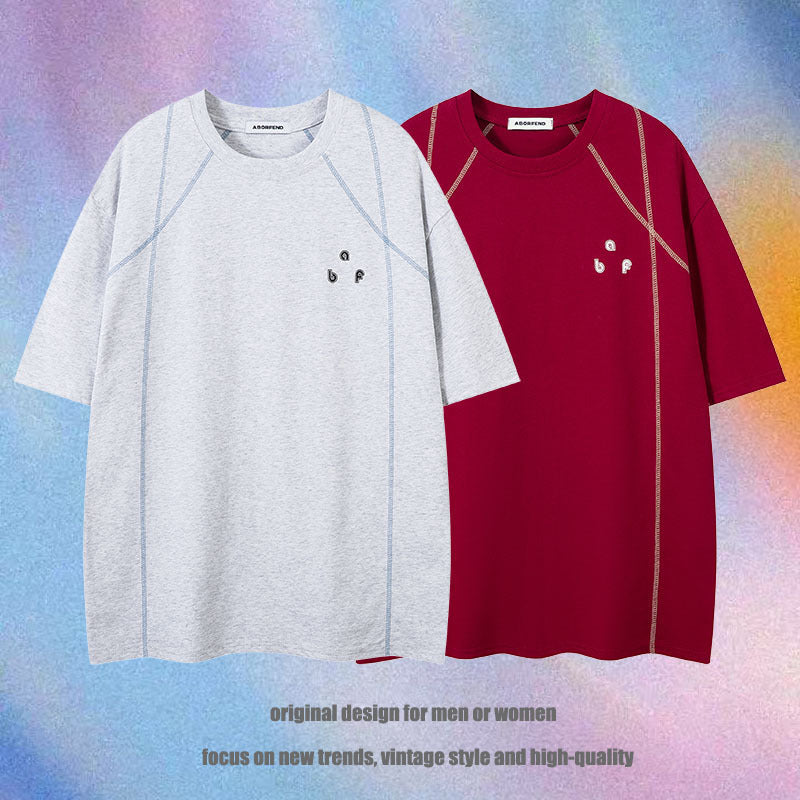 Men's Retro Structure Short-sleeved T-shirt