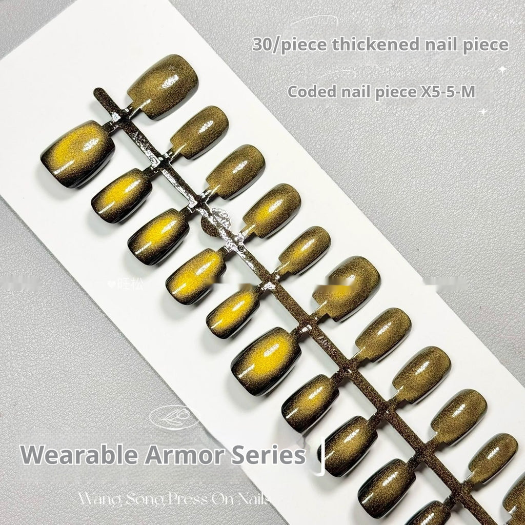 Golden Pupil Micro Glass Bead Cat's Eye Pure Want To Wear Armor