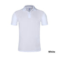Slim-fit Solid Color Polo Collar Short Sleeve