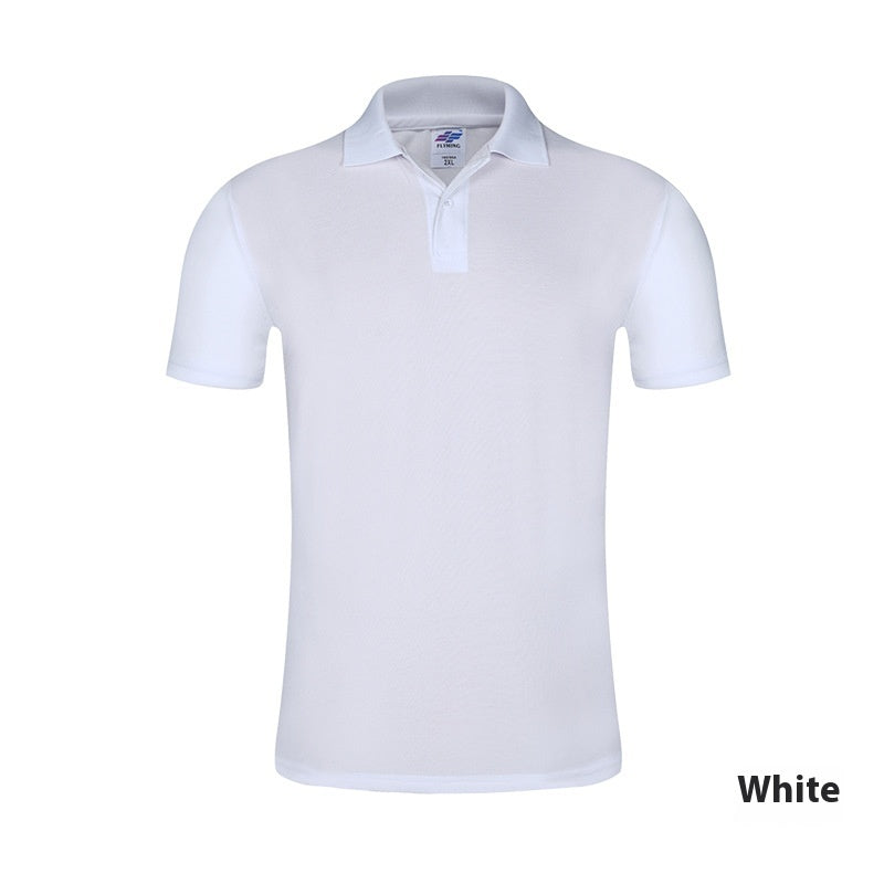 Slim-fit Solid Color Polo Collar Short Sleeve