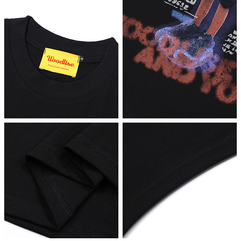 Men's Retro Illusory Dark Figure Printed Vest Top