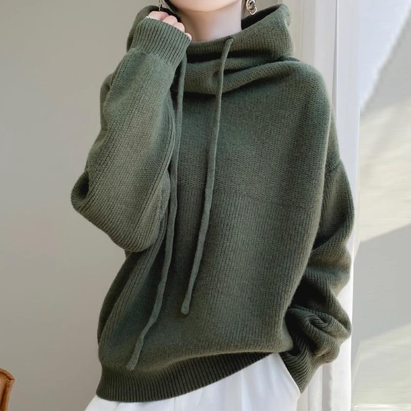 Women's Sweater Thicken Lazy Style All-match Long-sleeved Autumn Winter Warm Casual Sweater For Women null