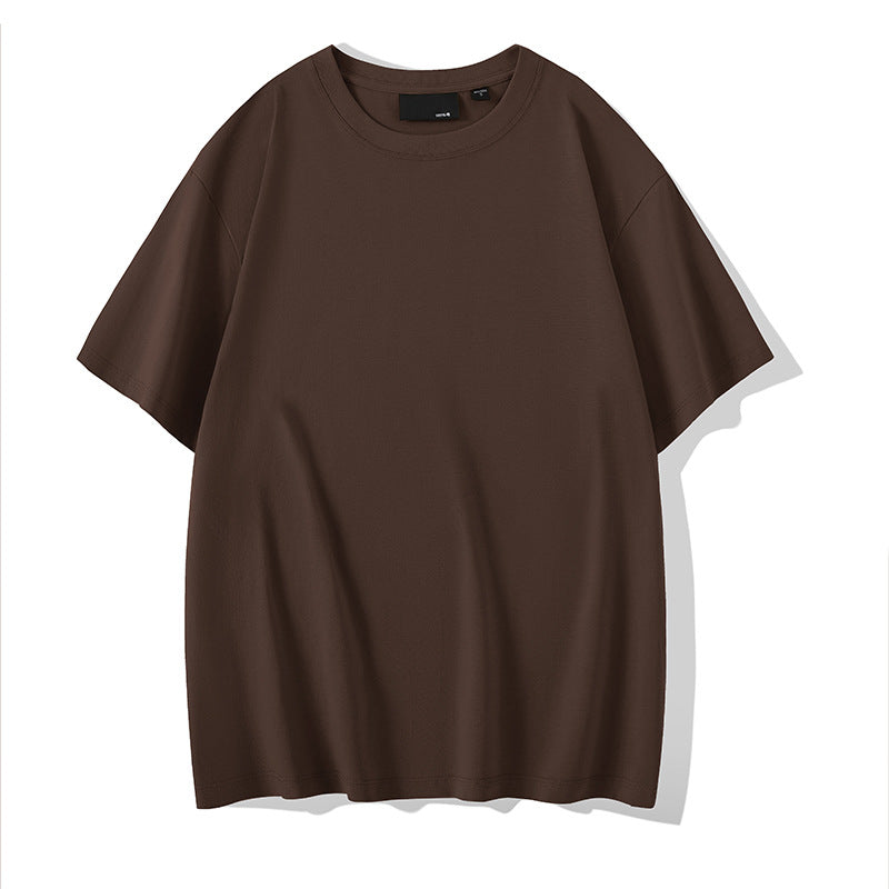 Solid Color Round Neck Bottoming Shirt Summer Casual