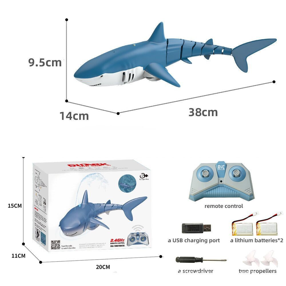 2.4G Remote Control Water Jet Shark Funny Water Spray Simulation Whale Animals Submarine Remote Control Fish null