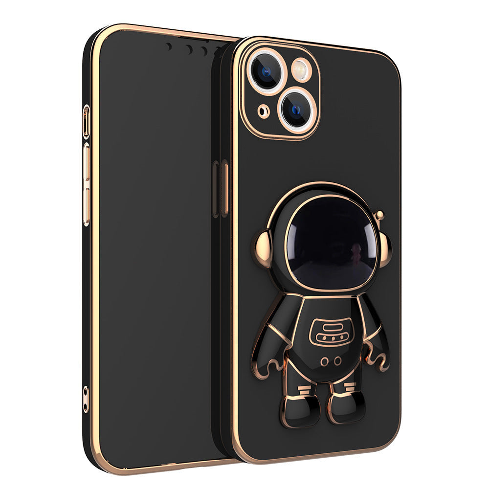 3D Astronaut Phone Case Anti-Drop Electroplating Bracket null