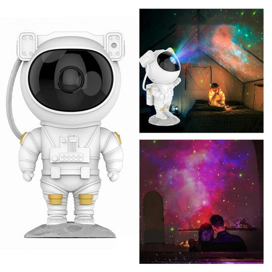 Creative Astronaut Galaxy Starry Sky Projector Nightlight USB Atmospher Bedroom Table Lamp null