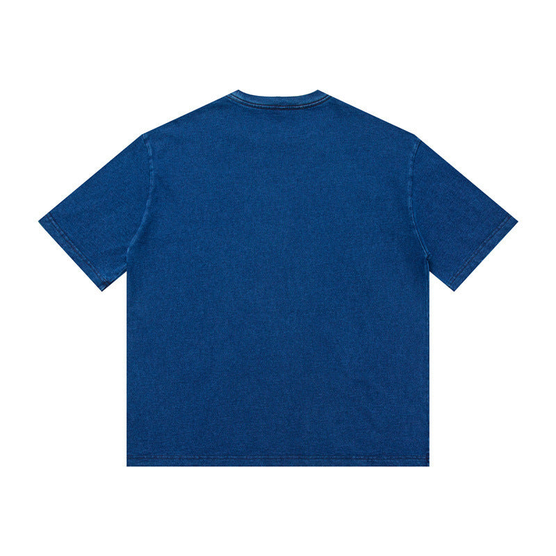 Simple Solid Color Creative Fashion Short Sleeve