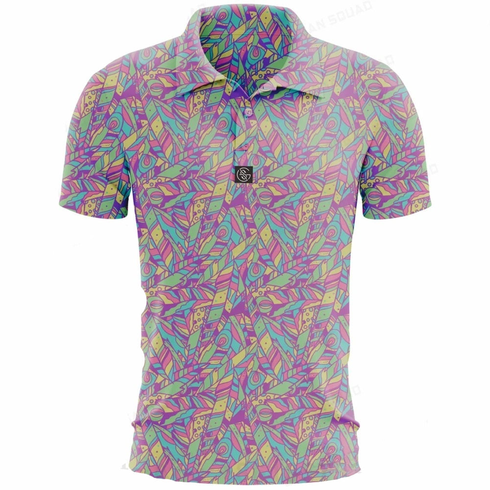 Polo Shirt Men's Quick-dry Army Golf Polo Shirt