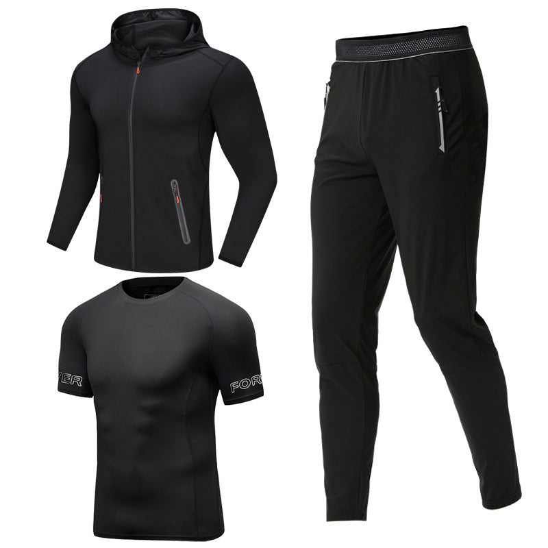 Men's Sportswear Gym Fitness Three Piece Set null