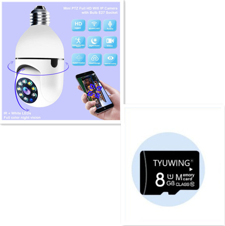 WiFi CAMERA 1080P Bulb 4X Zoom Camera E27 Home 5GWiFi Alarm Monitor null