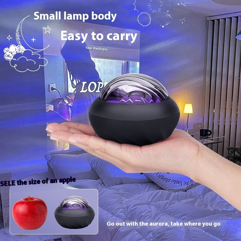 Little Flying Saucer Starry Sky Northern Lights Projection Lamp null