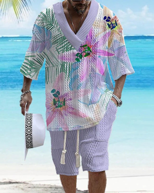 Fashion Men's Summer Loose Short Sports Suit