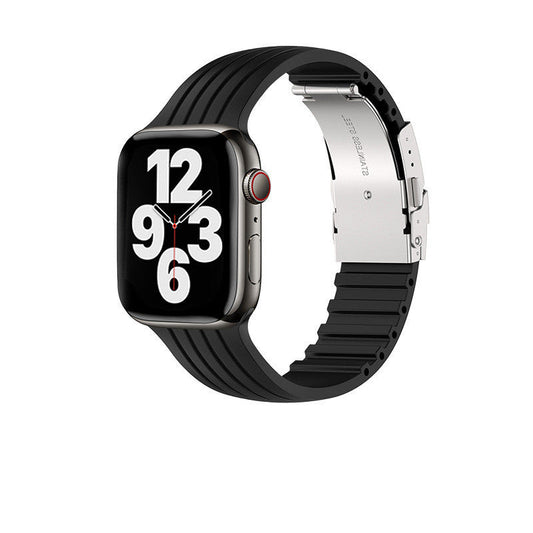 Silicone Stripe IWatch Strap For Men And Women null