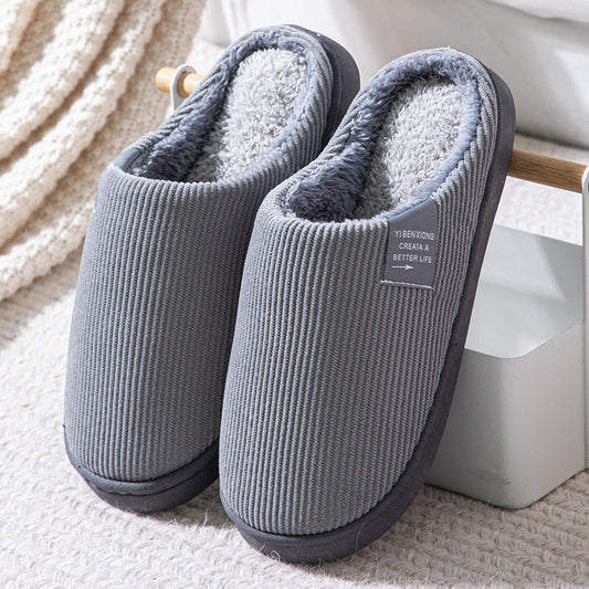 Non-slip Plus Velvet Cotton Slippers null