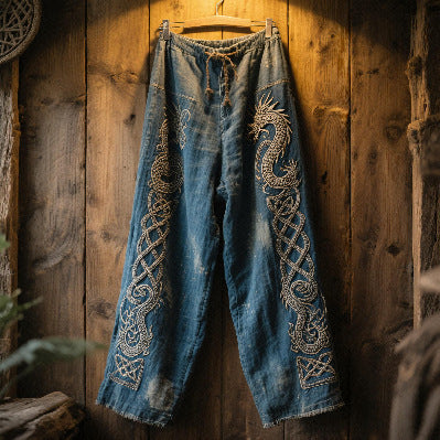 Summer Men's Linen Loose-fitting Casual Round-neck T-shirt 3D Short Sleeve