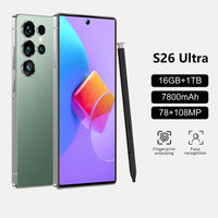 Best Selling Cellphones S26 16+1TB 48+108MP Global 5G Smartphone 7.3Inch Screen Cellphones for S26 ultra Smart Phone dark green Best Selling Cellphones S26 16+1TB 48+108MP Global 5G Smartphone 7.3Inch Screen Cellphones for S26 ultra Smart Phone - shop_name